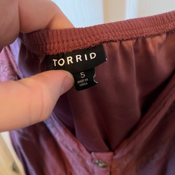 Torrid top tank plus size lace mauve size 5 5XL - Picture 3 of 4